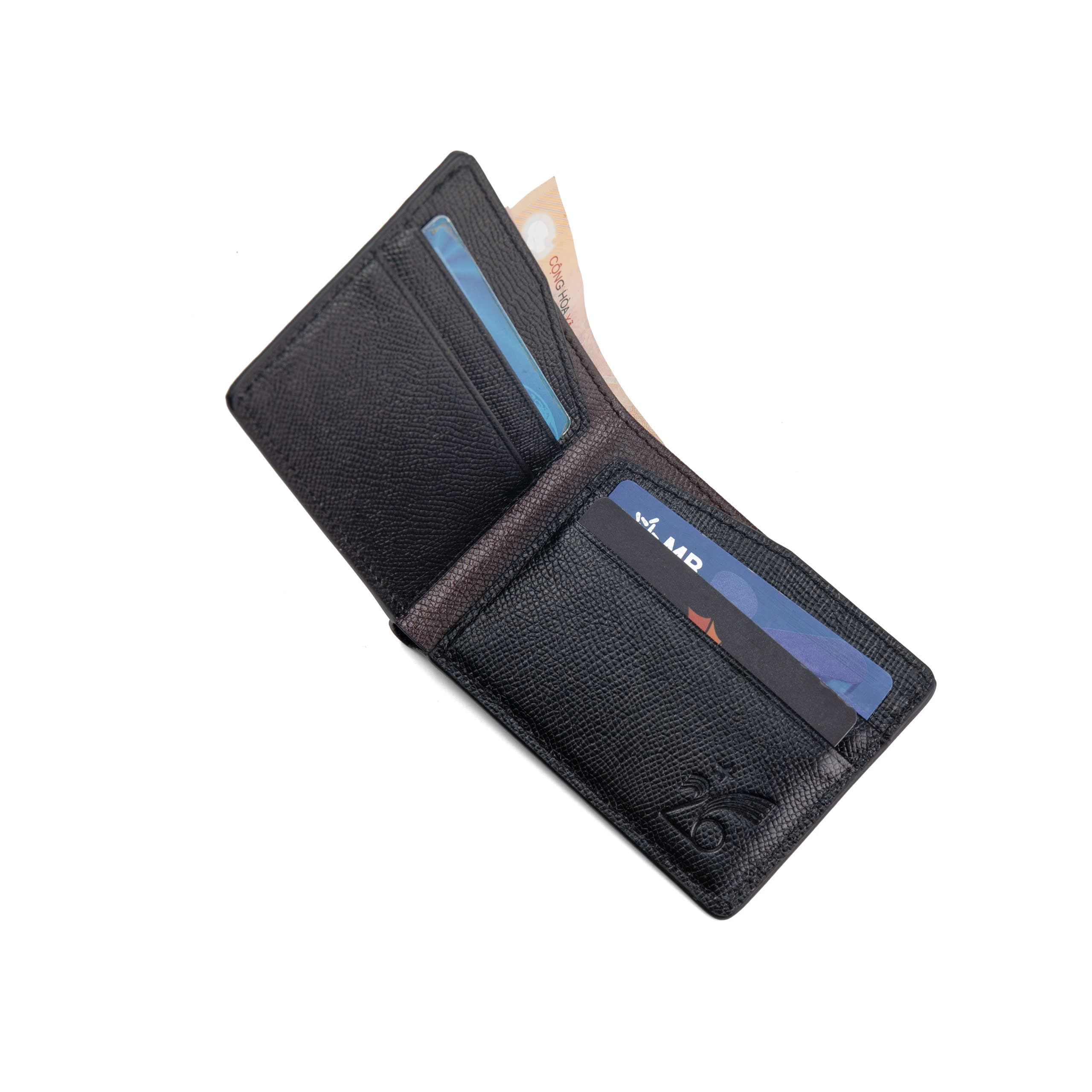 Ví da sần nam - dáng ngang