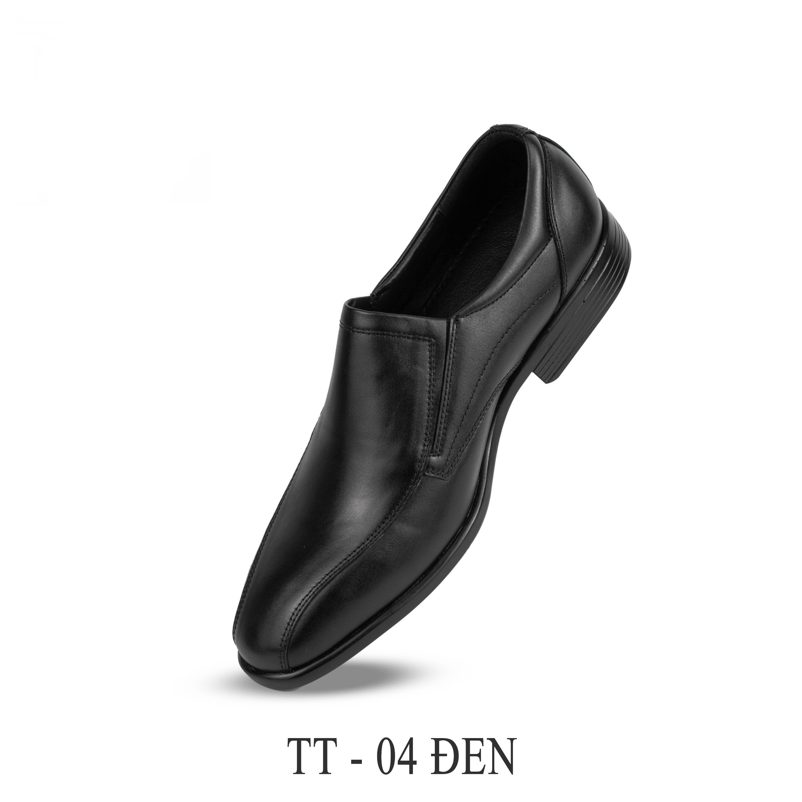 Giày Da TT-04 (Đen-Nâu)