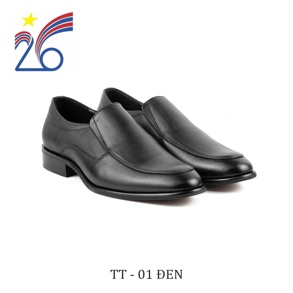 Giày Da TT-01 (Đen-Nâu)