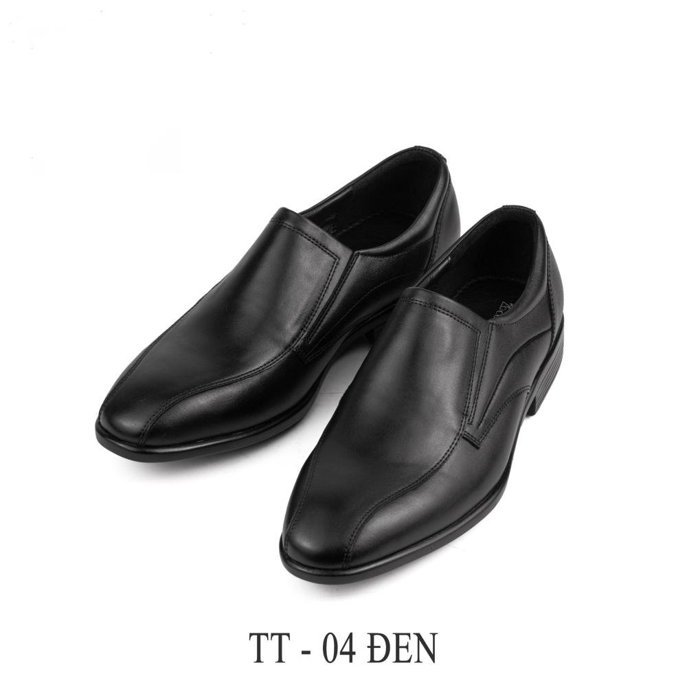 Giày Da TT-04 (Đen-Nâu)