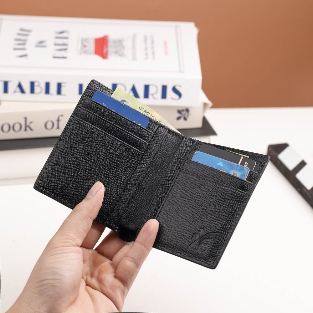 Ví da sần nam dáng đứng