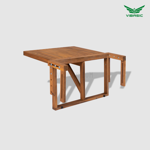 Bàn gỗ ban công gấp gọn