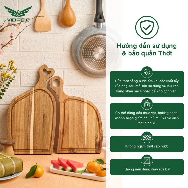 Bộ thớt Uyên ương gỗ Teak ghép ngang solid