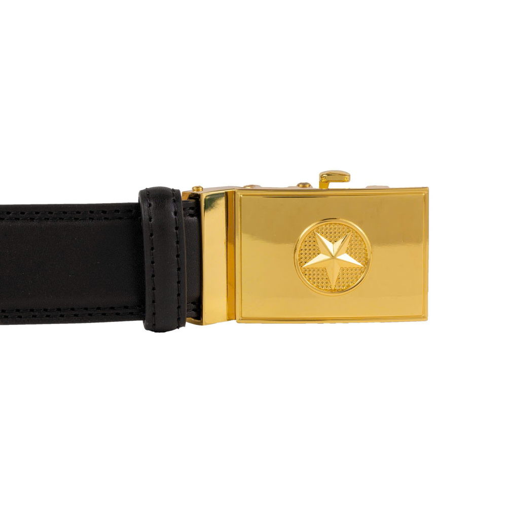 Dây lưng nam cao cấp - Mặt khóa hợp kim chốt tự động - 2 màu Đen + Nâu