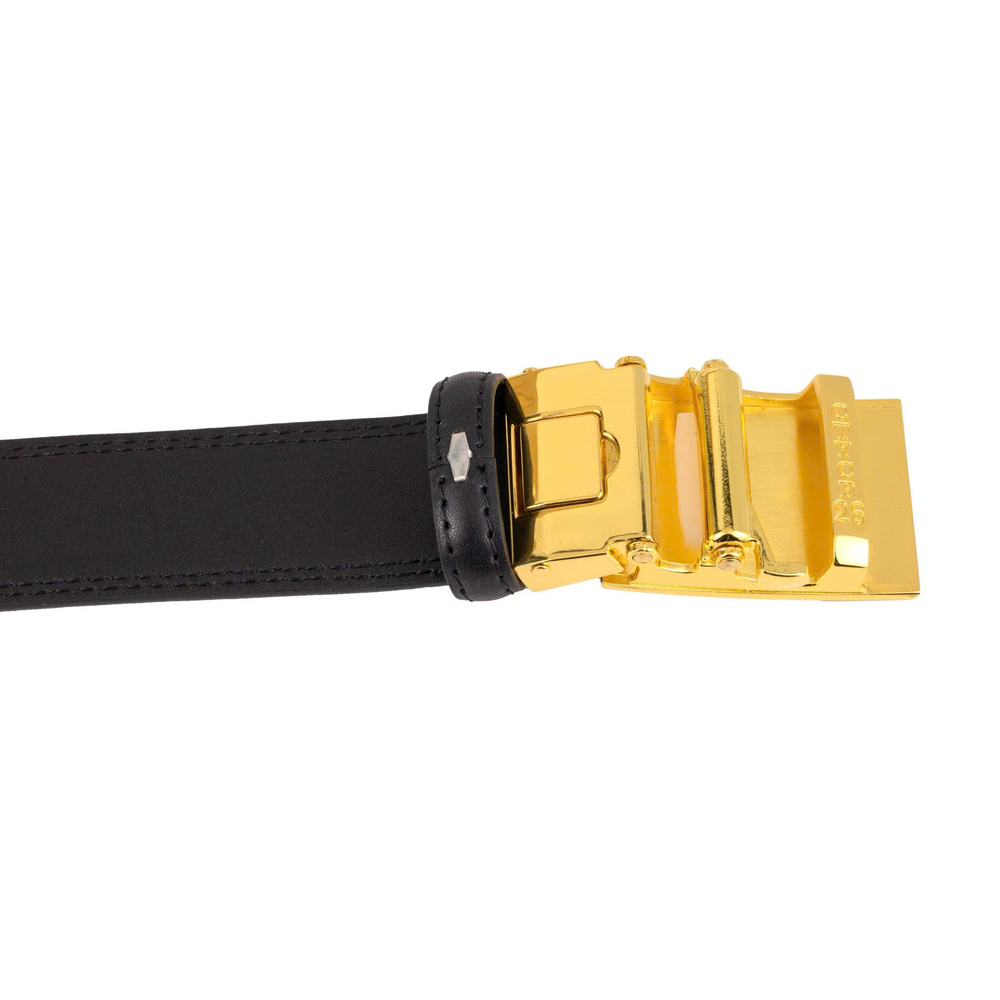 Dây lưng nam cao cấp - Mặt khóa hợp kim chốt tự động - 2 màu Đen + Nâu