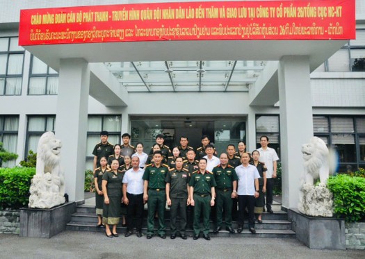 ĐOÀN CÁN BỘ PHÁT THANH - TRUYỀN HÌNH QUÂN ĐỘI NHÂN DÂN LÀO THĂM, LÀM VIỆC VÀ TÁC NGHIỆP TẠI CÔNG TY CỔ PHẦN 26